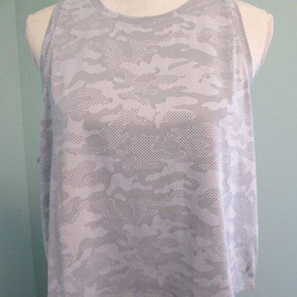 SPYDER Camouflage Cropped Tank Top-Gray-XL NWT - Picture 2 of 15